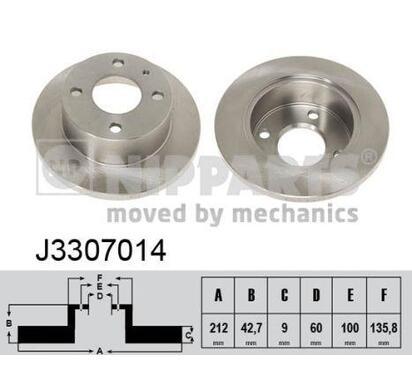 J3307014
NIPPARTS
Tarcza hamulcowa
