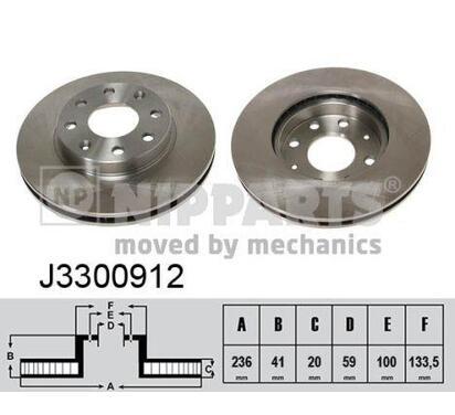 J3300912
NIPPARTS
Tarcza hamulcowa
