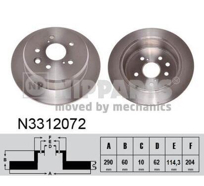 N3312072
NIPPARTS
Tarcza hamulcowa
