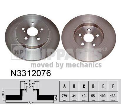 N3312076
NIPPARTS
Tarcza hamulcowa
