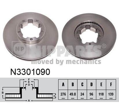 N3301090
NIPPARTS
Tarcza hamulcowa
