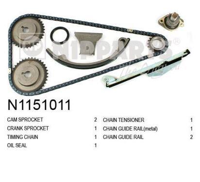 N1151011
NIPPARTS
Zestaw rozrządu łańcuch
