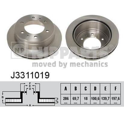 J3311019
NIPPARTS
Tarcza hamulcowa
