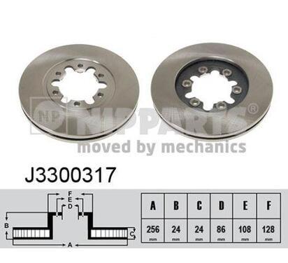 J3300317
NIPPARTS
Tarcza hamulcowa
