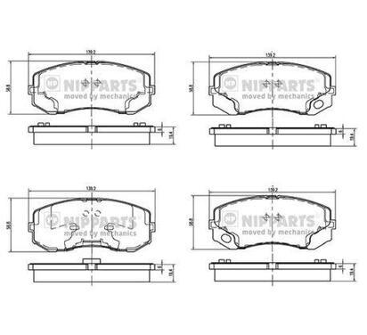 N3605055
NIPPARTS
Klocki hamulcowe
