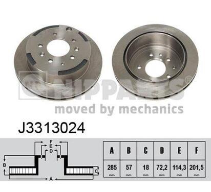 J3313024
NIPPARTS
Tarcza hamulcowa
