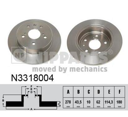 N3318004
NIPPARTS
Tarcza hamulcowa
