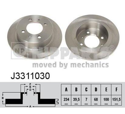 J3311030
NIPPARTS
Tarcza hamulcowa
