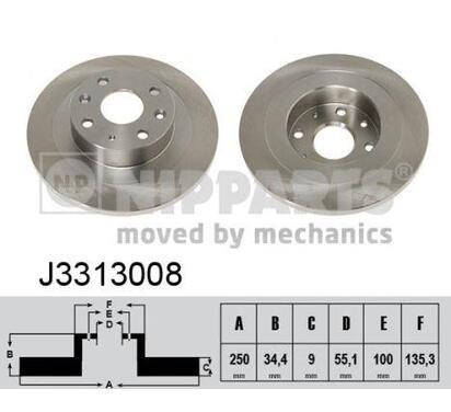 J3313008
NIPPARTS
Tarcza hamulcowa
