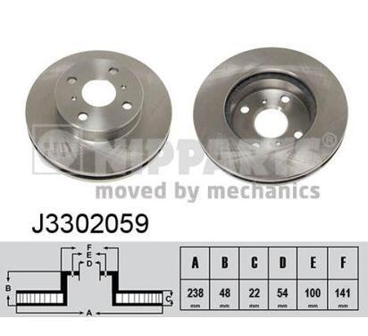 J3302059
NIPPARTS
Tarcza hamulcowa
