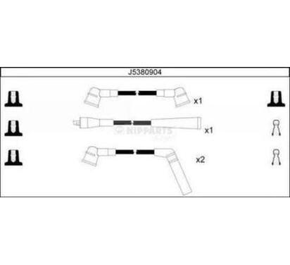 J5380904
NIPPARTS
Zestaw przewodów zapłonowych
