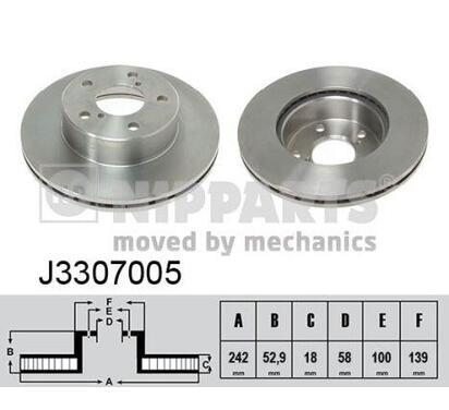 J3307005
NIPPARTS
Tarcza hamulcowa
