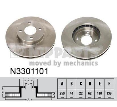 N3301101
NIPPARTS
Tarcza hamulcowa
