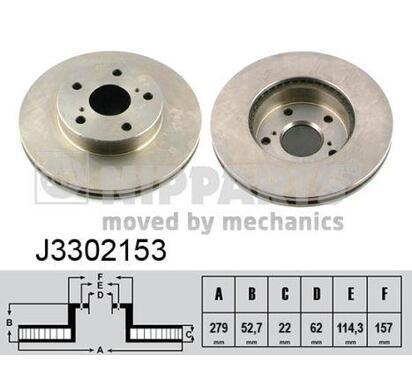 J3302153
NIPPARTS
Tarcza hamulcowa
