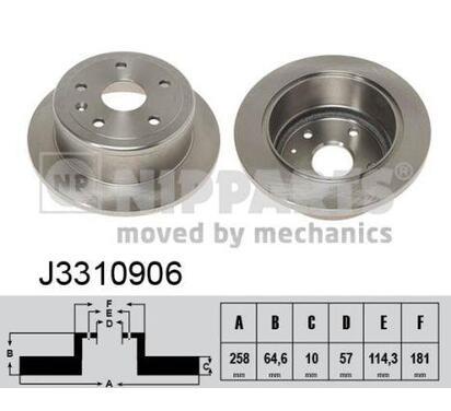 J3310906
NIPPARTS
Tarcza hamulcowa
