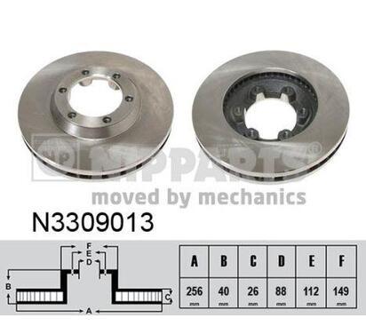 N3309013
NIPPARTS
Tarcza hamulcowa
