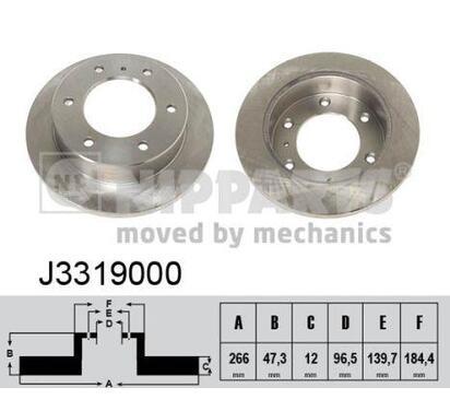 J3319000
NIPPARTS
Tarcza hamulcowa
