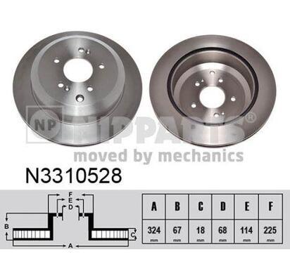 N3310528
NIPPARTS
Tarcza hamulcowa
