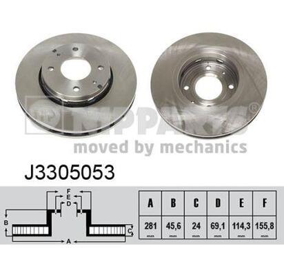 J3305053
NIPPARTS
Tarcza hamulcowa
