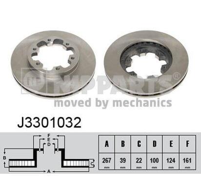 J3301032
NIPPARTS
Tarcza hamulcowa
