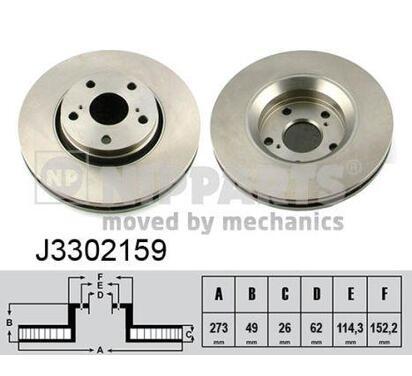 J3302159
NIPPARTS
Tarcza hamulcowa
