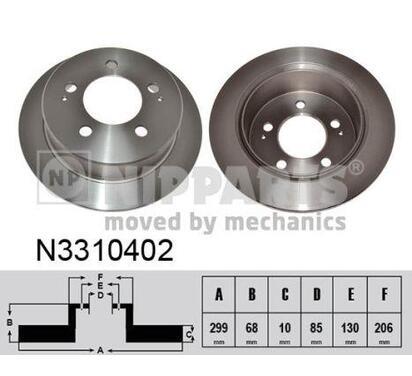 N3310402
NIPPARTS
Tarcza hamulcowa
