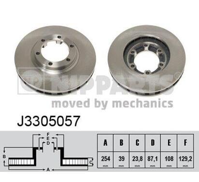 J3305057
NIPPARTS
Tarcza hamulcowa
