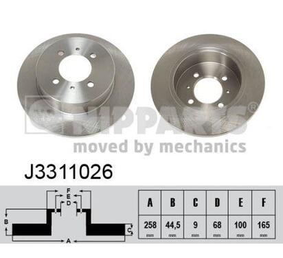 J3311026
NIPPARTS
Tarcza hamulcowa
