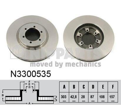 N3300535
NIPPARTS
Tarcza hamulcowa
