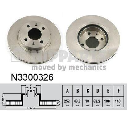 N3300326
NIPPARTS
Tarcza hamulcowa
