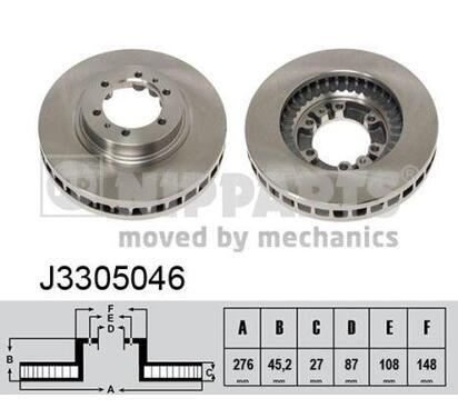 J3305046
NIPPARTS
Tarcza hamulcowa
