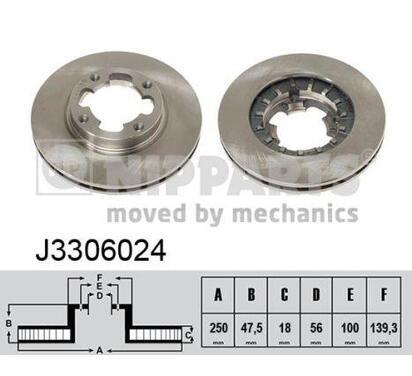 J3306024
NIPPARTS
Tarcza hamulcowa
