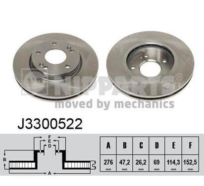 J3300522
NIPPARTS
Tarcza hamulcowa
