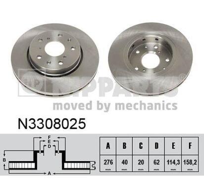 N3308025
NIPPARTS
Tarcza hamulcowa
