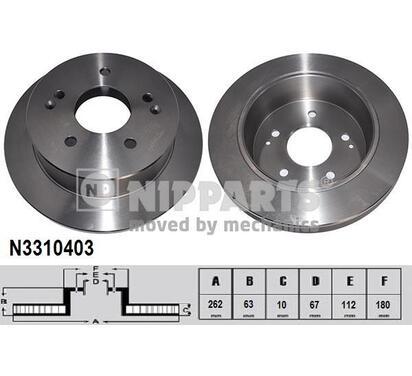 N3310403
NIPPARTS
Tarcza hamulcowa
