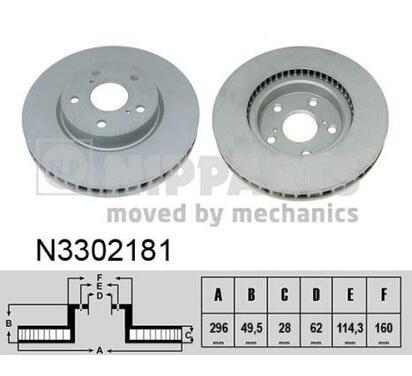 N3302181
NIPPARTS
Tarcza hamulcowa
