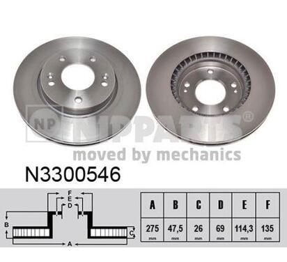 N3300546
NIPPARTS
Tarcza hamulcowa
