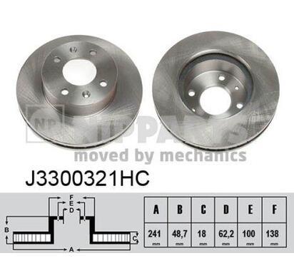 J3300321HC
NIPPARTS
Tarcza hamulcowa
