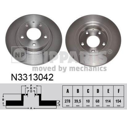 N3313042
NIPPARTS
Tarcza hamulcowa
