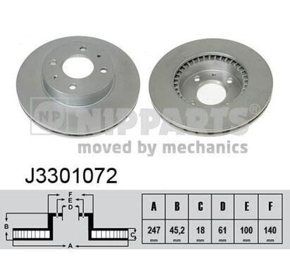 J3301072
NIPPARTS
Tarcza hamulcowa
