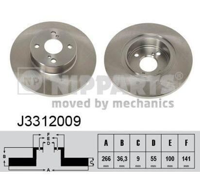 J3312009
NIPPARTS
Tarcza hamulcowa
