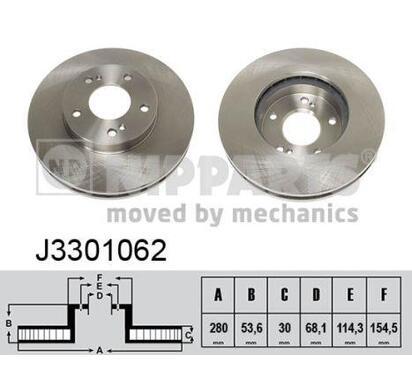 J3301062
NIPPARTS
Tarcza hamulcowa
