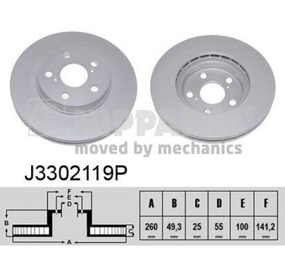 J3302119P
NIPPARTS
Tarcza hamulcowa
