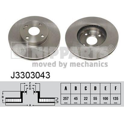 J3303043
NIPPARTS
Tarcza hamulcowa
