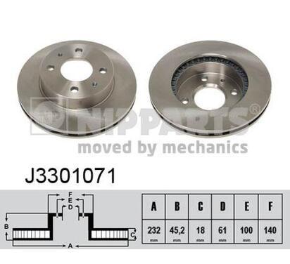 J3301071
NIPPARTS
Tarcza hamulcowa
