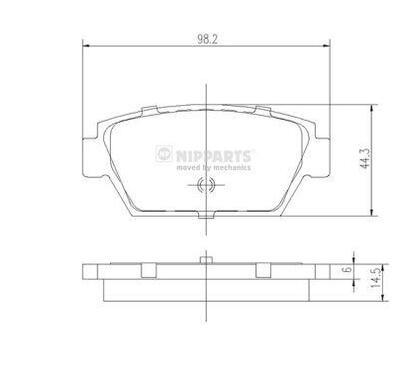 J3615000
NIPPARTS
Klocki hamulcowe
