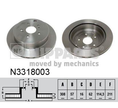 N3318003
NIPPARTS
Tarcza hamulcowa
