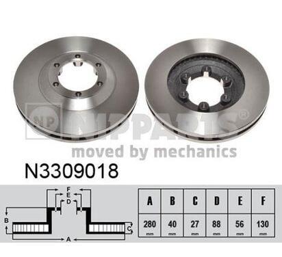 N3309018
NIPPARTS
Tarcza hamulcowa
