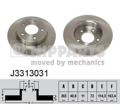 J3313031
NIPPARTS
Tarcza hamulcowa
