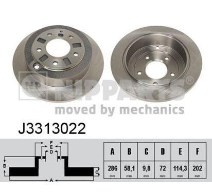 J3313022
NIPPARTS
Tarcza hamulcowa
